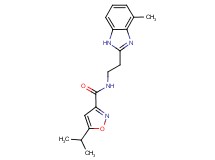 5-isopropyl-N-[2-(4-methyl-1H-benzimidazol-2-yl)ethyl]isoxazole-3-carboxamide