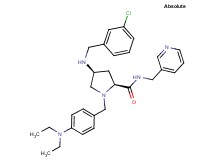 (4S)-4-[(3-chlorobenzyl)amino]-1-[4-(diethylamino)benzyl]-N-(3-pyridinylmethyl)-L-prolinamide