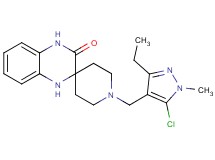 1-[(5-chloro-3-ethyl-1-methyl-1H-pyrazol-4-yl)methyl]-1',4'-dihydro-3'H-spiro[piperidine-4,2'-quinoxalin]-3'-one
