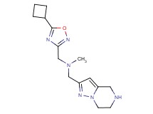 [(5-cyclobutyl-1,2,4-oxadiazol-3-yl)methyl]methyl(4,5,6,7-tetrahydropyrazolo[1,5-a]pyrazin-2-ylmethyl)amine dihydrochloride