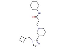 3-{3-[1-(cyclobutylmethyl)-1H-imidazol-2-yl]-1-piperidinyl}-N-cyclohexylpropanamide