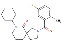 7-cyclohexyl-2-(5-fluoro-2-methylbenzoyl)-2,7-diazaspiro[4.5]decan-6-one