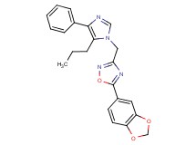 5-(1,3-benzodioxol-5-yl)-3-[(4-phenyl-5-propyl-1H-imidazol-1-yl)methyl]-1,2,4-oxadiazole