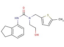 N'-(2,3-dihydro-1H-inden-4-yl)-N-(2-hydroxyethyl)-N-[(5-methyl-2-thienyl)methyl]urea