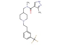 N,3-dimethyl-N-[(1-{2-[3-(trifluoromethyl)phenyl]ethyl}-4-piperidinyl)methyl]-1H-pyrazole-4-carboxamide
