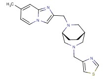 7-methyl-2-{[(1S*,5R*)-3-(1,3-thiazol-4-ylmethyl)-3,6-diazabicyclo[3.2.2]non-6-yl]methyl}imidazo[1,2-a]pyridine