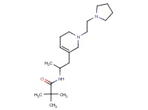 2,2-dimethyl-N-{1-methyl-2-[1-(2-pyrrolidin-1-ylethyl)-1,2,5,6-tetrahydropyridin-3-yl]ethyl}propanamide