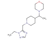 4-(1-{1-[(1-ethyl-1H-1,2,4-triazol-5-yl)methyl]piperidin-4-yl}ethyl)morpholine