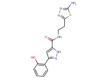 N-[2-(5-amino-1,3,4-thiadiazol-2-yl)ethyl]-3-(2-hydroxyphenyl)-1H-pyrazole-5-carboxamide