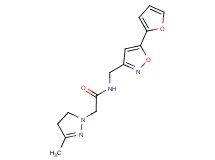 N-{[5-(2-furyl)isoxazol-3-yl]methyl}-2-(3-methyl-4,5-dihydro-1H-pyrazol-1-yl)acetamide