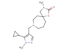 8-[(5-cyclopropyl-1-methyl-1H-pyrazol-4-yl)methyl]-3-methyl-1-oxa-3,8-diazaspiro[4.6]undecan-2-one