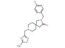 2-(4-chlorobenzyl)-8-[(5-methyl-1,2,4-oxadiazol-3-yl)methyl]-2,8-diazaspiro[4.5]decan-3-one