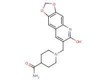 1-[(6-hydroxy[1,3]dioxolo[4,5-g]quinolin-7-yl)methyl]-4-piperidinecarboxamide