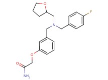 2-(3-{[(4-fluorobenzyl)(tetrahydrofuran-2-ylmethyl)amino]methyl}phenoxy)acetamide