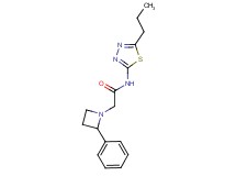 2-(2-phenylazetidin-1-yl)-N-(5-propyl-1,3,4-thiadiazol-2-yl)acetamide