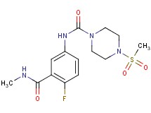 N-{4-fluoro-3-[(methylamino)carbonyl]phenyl}-4-(methylsulfonyl)piperazine-1-carboxamide