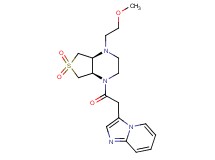 (4aS*,7aR*)-1-(imidazo[1,2-a]pyridin-3-ylacetyl)-4-(2-methoxyethyl)octahydrothieno[3,4-b]pyrazine 6,6-dioxide