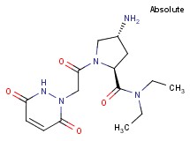 (4R)-4-amino-1-[(3,6-dioxo-3,6-dihydropyridazin-1(2H)-yl)acetyl]-N,N-diethyl-L-prolinamide