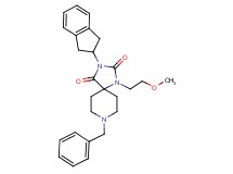 8-benzyl-3-(2,3-dihydro-1H-inden-2-yl)-1-(2-methoxyethyl)-1,3,8-triazaspiro[4.5]decane-2,4-dione