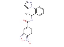 N-{1-[2-(1H-pyrazol-1-yl)phenyl]ethyl}-2,1,3-benzoxadiazole-5-carboxamide 1-oxide