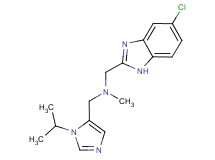 1-(5-chloro-1H-benzimidazol-2-yl)-N-[(1-isopropyl-1H-imidazol-5-yl)methyl]-N-methylmethanamine