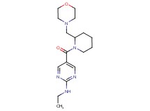 N-ethyl-5-{[2-(morpholin-4-ylmethyl)piperidin-1-yl]carbonyl}pyrimidin-2-amine
