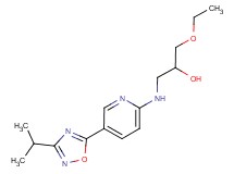 1-ethoxy-3-{[5-(3-isopropyl-1,2,4-oxadiazol-5-yl)pyridin-2-yl]amino}propan-2-ol