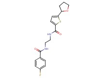 N-{2-[(4-fluorobenzoyl)amino]ethyl}-5-(tetrahydro-2-furanyl)-2-thiophenecarboxamide