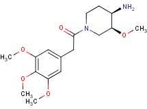 (3S*,4R*)-3-methoxy-1-[(3,4,5-trimethoxyphenyl)acetyl]piperidin-4-amine