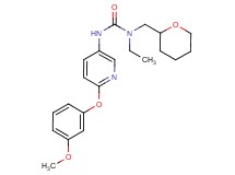 N-ethyl-N'-[6-(3-methoxyphenoxy)pyridin-3-yl]-N-(tetrahydro-2H-pyran-2-ylmethyl)urea