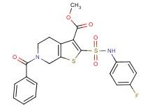 methyl 6-benzoyl-2-{[(4-fluorophenyl)amino]sulfonyl}-4,5,6,7-tetrahydrothieno[2,3-c]pyridine-3-carboxylate