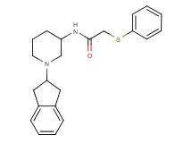 N-[1-(2,3-dihydro-1H-inden-2-yl)-3-piperidinyl]-2-(phenylthio)acetamide
