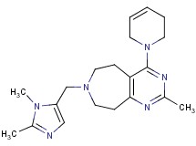 4-(3,6-dihydropyridin-1(2H)-yl)-7-[(1,2-dimethyl-1H-imidazol-5-yl)methyl]-2-methyl-6,7,8,9-tetrahydro-5H-pyrimido[4,5-d]azepine