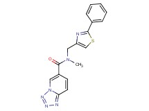 N-methyl-N-[(2-phenyl-1,3-thiazol-4-yl)methyl]tetrazolo[1,5-a]pyridine-6-carboxamide