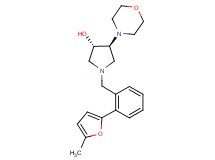 (3S*,4S*)-1-[2-(5-methyl-2-furyl)benzyl]-4-(4-morpholinyl)-3-pyrrolidinol