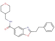 2-(2-phenylethyl)-N-(tetrahydro-2H-pyran-4-ylmethyl)-1,3-benzoxazole-5-carboxamide