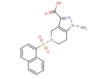 1-methyl-5-(1-naphthylsulfonyl)-4,5,6,7-tetrahydro-1H-pyrazolo[4,3-c]pyridine-3-carboxylic acid