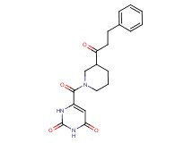 6-{[3-(3-phenylpropanoyl)-1-piperidinyl]carbonyl}-2,4(1H,3H)-pyrimidinedione