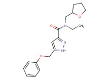 N-ethyl-5-(phenoxymethyl)-N-(tetrahydrofuran-2-ylmethyl)-1H-pyrazole-3-carboxamide