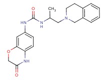 N-[2-(3,4-dihydroisoquinolin-2(1H)-yl)-1-methylethyl]-N'-(3-oxo-3,4-dihydro-2H-1,4-benzoxazin-7-yl)urea
