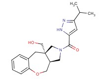 [(3aS*,10aS*)-2-[(3-isopropyl-1H-pyrazol-5-yl)carbonyl]-2,3,3a,4-tetrahydro-1H-[1]benzoxepino[3,4-c]pyrrol-10a(10H)-yl]methanol