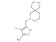 7-[(4-chloro-3-methyl-1H-pyrazol-5-yl)methyl]-2,7-diazaspiro[4.5]decane dihydrochloride