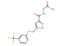 N-(2-amino-2-oxoethyl)-5-{[3-(trifluoromethyl)phenoxy]methyl}-1H-pyrazole-3-carboxamide