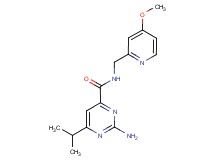 2-amino-6-isopropyl-N-[(4-methoxypyridin-2-yl)methyl]pyrimidine-4-carboxamide