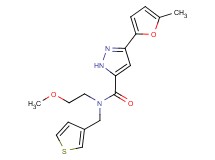 N-(2-methoxyethyl)-3-(5-methyl-2-furyl)-N-(3-thienylmethyl)-1H-pyrazole-5-carboxamide