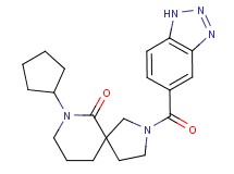 2-(1H-1,2,3-benzotriazol-5-ylcarbonyl)-7-cyclopentyl-2,7-diazaspiro[4.5]decan-6-one