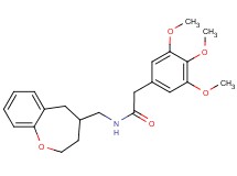 N-(2,3,4,5-tetrahydro-1-benzoxepin-4-ylmethyl)-2-(3,4,5-trimethoxyphenyl)acetamide