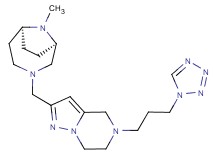2-{[(1R*,6S*)-9-methyl-3,9-diazabicyclo[4.2.1]non-3-yl]methyl}-5-[3-(1H-tetrazol-1-yl)propyl]-4,5,6,7-tetrahydropyrazolo[1,5-a]pyrazine
