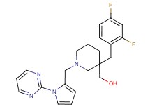 (3-(2,4-difluorobenzyl)-1-{[1-(2-pyrimidinyl)-1H-pyrrol-2-yl]methyl}-3-piperidinyl)methanol