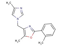 5-methyl-4-[(4-methyl-1H-imidazol-1-yl)methyl]-2-(2-methylphenyl)-1,3-oxazole